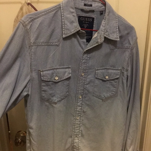 Guess Other - Guess Machine Faded pattern dress shirt